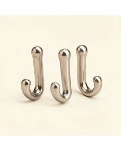 Stainless Steel Shower Curtain Hooks (synthetic illustration; no displayed measurements)