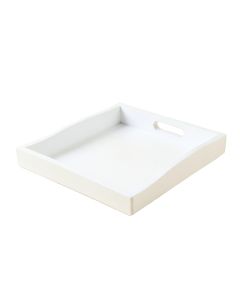 Field Branch Serving Tray - White (synthetic illustration; no displayed measurements)