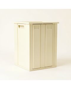 Reed Bluff Closed Outdoor Storage Box - Cream (synthetic illustration; no displayed measurements)