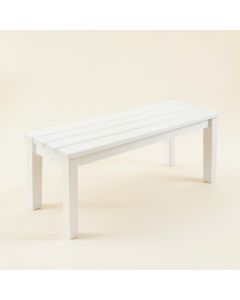 Moss Bluff Indoor Bench - White (synthetic illustration; no displayed measurements)