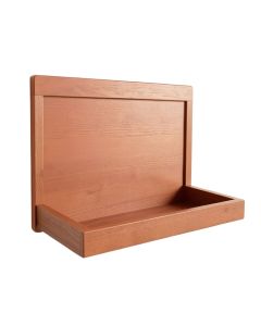 Ash Bridge Empty Wall-Mounted Tool Organizer Panel - Terracotta (synthetic illustration; no displayed measurements)