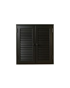 Harbor Crest Wall-Mounted Laundry Cabinet - Black