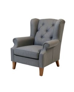 Posen 35 '' Wide Tufted Cotton Slipcovered Wingback Chair