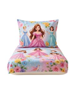 Datney Princess Kids Pillowcase Standard Size - 20 '' X 30 '' [ 1 Piece Pillowcase Only ]