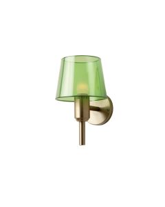 Birch Bridge Wall Sconce Mounted On A Plain Wall - Green (synthetic illustration; no displayed measurements)