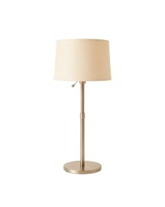 Pine Bridge Floor Lamp With A Plain Fabric Shade - Beige (synthetic illustration; no displayed measurements)
