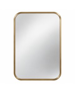 Alessandra Soft Corner Metal Accent Mirror
