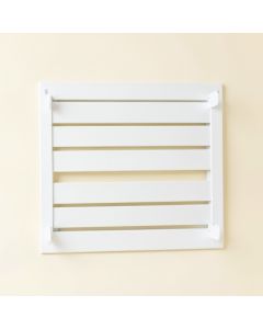 Juniper Crest Empty Wall-Mounted Tool Organizer Panel - White (synthetic illustration; no displayed measurements)