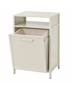 Slate Bluff Freestanding Pull-Out Hamper Cabinet - Ivory