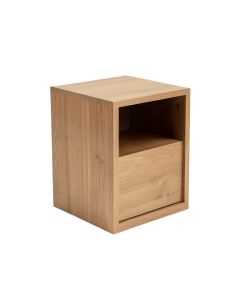 Newton End Table With Storage (synthetic illustration; no displayed measurements)