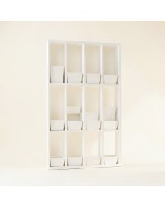 Cove Branch Empty Vertical Garden Frame - White (synthetic illustration; no displayed measurements)
