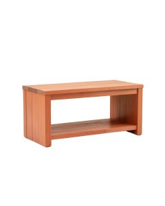 Oak Canyon Narrow Outdoor Storage Bench - Terracotta