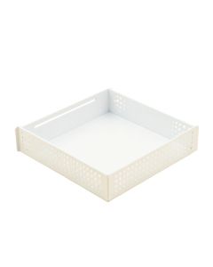Heath Field Empty Under-Desk Cable Tray - White (synthetic illustration; no displayed measurements)