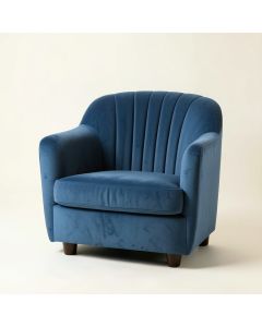 Maple Dell Upholstered Armchair - Blue (synthetic illustration; no displayed measurements)