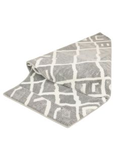 Dunfries Geometric Shag Gray/White Area Rug (synthetic illustration; no displayed measurements)
