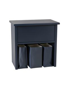 Hazel Bridge Laundry Sorting Station With Plain Removable Bags - Navy (synthetic illustration; no displayed measurements)