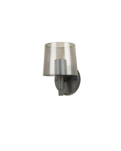 Aspen Dale Wall Sconce Mounted On A Plain Wall - Gray