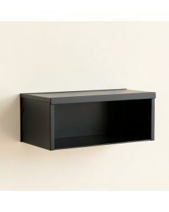 Elm Bend Wall-Mounted Shelf - Black (synthetic illustration; no displayed measurements)