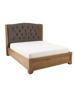 Carmon Twin Tufted Upholstered Sleigh Bed (synthetic illustration; no displayed measurements)