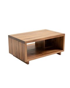 Solid Wood Coffee Table With Storage (synthetic illustration; no displayed measurements)