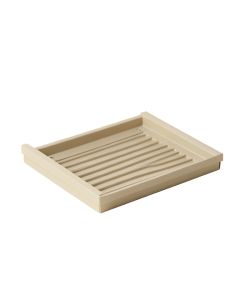 Clay Bluff Empty Under-Desk Cable Tray - Beige (synthetic illustration; no displayed measurements)