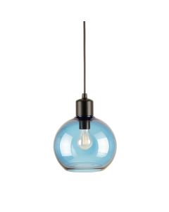 Sage Branch Pendant Light Suspended From One Plain Cable - Blue (synthetic illustration; no displayed measurements)