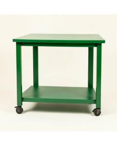 Wren Bridge Empty Rolling Workshop Cart - Green (synthetic illustration; no displayed measurements)