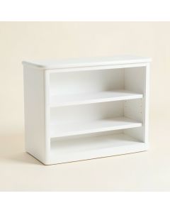 Bay Branch Low Bookcase - White (synthetic illustration; no displayed measurements)