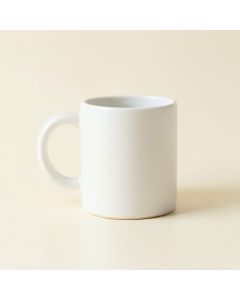 Pine Arc Ceramic Mug - White (synthetic illustration; no displayed measurements)