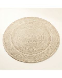 Laurel Bluff Round Area Rug - Beige (synthetic illustration; no displayed measurements)