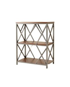Forshee 75 '' H X 49 '' W Metal Geometric Bookcase (synthetic illustration; no displayed measurements)