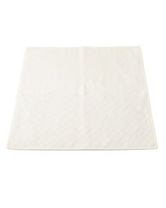 Oak Bend Bath Mat - White (synthetic illustration; no displayed measurements)