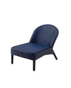 Moss Arc Outdoor Lounge Chair - Navy (synthetic illustration; no displayed measurements)