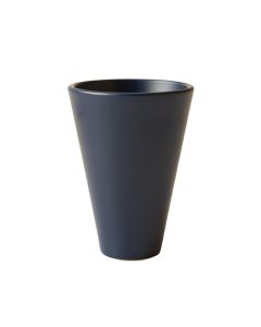 River Arc Empty Railing Planter With Integral Brackets - Navy (synthetic illustration; no displayed measurements)