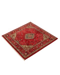 Power Loom Red Rug