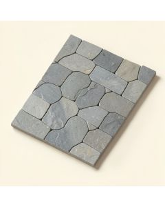 Harlow Glass/Natural Stone Mosaic Tile In Gray (synthetic illustration; no displayed measurements)