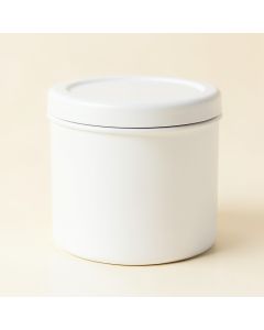 Fern Dale Storage Canister With Lid - White (synthetic illustration; no displayed measurements)