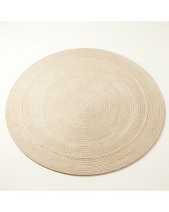 Olive Crest Round Area Rug - Beige (synthetic illustration; no displayed measurements)