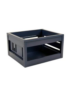 Ash Bluff Empty Furniture-Style Pet Crate - Navy