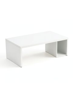 Harbor Edge Desktop Monitor Riser - White (synthetic illustration; no displayed measurements)