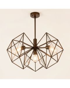 Jarious 6-Light Unique / Statement Geometric Chandelier (synthetic illustration; no displayed measurements)