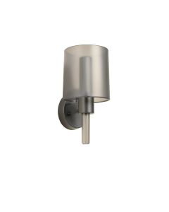 Rowan Crossing Wall Sconce Mounted On A Plain Wall - Gray