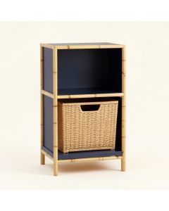 Shore Crossing Freestanding Pull-Out Hamper Cabinet - Navy (synthetic illustration; no displayed measurements)