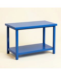 Aspen Crest Empty Workshop Workbench - Blue (synthetic illustration; no displayed measurements)