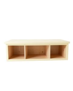 Shore Crest Shoe Storage Bench - Cream (synthetic illustration; no displayed measurements)