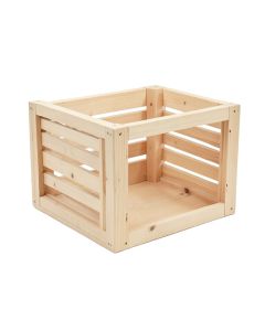 Slate Canyon Empty Furniture-Style Pet Crate - Beige