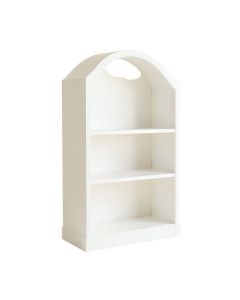 Rowan Crest Freestanding Bookcase - White (synthetic illustration; no displayed measurements)