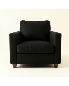 Briar Field Upholstered Armchair - Black (synthetic illustration; no displayed measurements)
