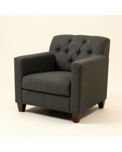 Clopton 26 '' Wide Tufted Polyester Armchair (synthetic illustration; no displayed measurements)