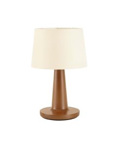 16 '' Light Brown Bedside Table Lamp (synthetic illustration; no displayed measurements)